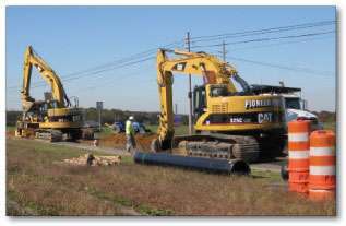 Pioneer Pipe often performs work for local governments, such as this project on Route 669 South in Gloucester County.