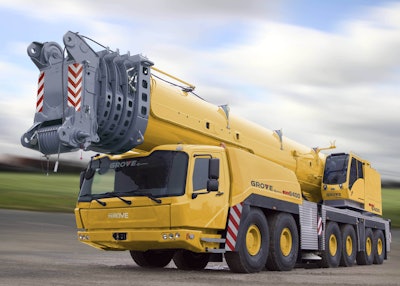 The GMK6450 from Manitowoc offers significant lift capabilities