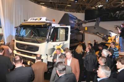 The Volvo FMZ launch at Bauma 2010