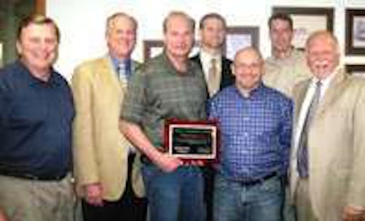 (L-R) Dennis Kruepke, McCann president and CEO - Bob Beerman, Arch Insurance Group - Glenn Hayward, McCann VP of operations - Brian Bries, Weible and Cahill - John Schneider, McCann CFO - Jim McCann, VP of sales and marketing - Sam Maack, Weible and Cahil