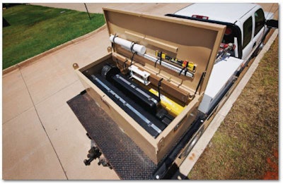 The Ditch Witch OnGrade system comes as a kit and includes the beacon, tracker, calibration fixture, level and a rotating laser. It will also work with most construction grade rotating lasers designed for slope applications.