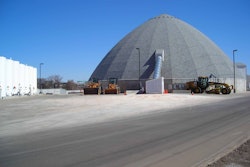 One of the City of Denver’s storage facilities for road treatment products
