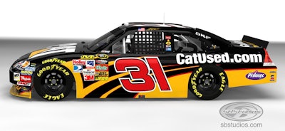 Cat Used Race Car Right Side