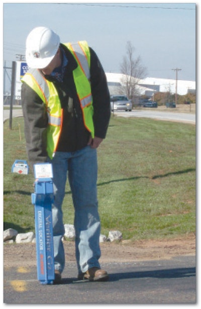 What the company calls “smart” transmitter technology along with improved noise reduction allows the McLaughlin Verifier G2 great accuracy in line location and depth calculations. Features include peak and null locating modes, four active frequencies, depth readout, current measurement index (CMI), passive radio search and new data storage and time stamp capability. The depth capacity has been increased to 30 feet.