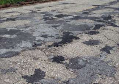 Patching will work only so long; this county road in central Illinois will receive a complete foamed asphalt recycling.