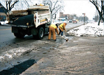 High-performance, proprietary repair materials can be placed in cold, wet conditions and still perform to spec.