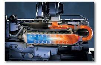 Cooled EGR uses the engine’s system to reduce the temperature of recirculated exhaust gas.