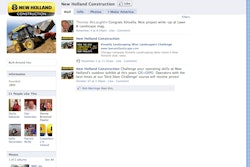 New Holland Facebook fan page screen shot