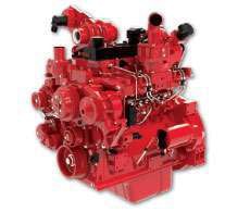 The Cummins QSB3.3 engine has a variable flow turbo charger and the compact catalyst.