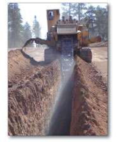 On the $2.3 million John Wesley Powell road project in Flagstaff, the company put in two miles of 8-inch water line.