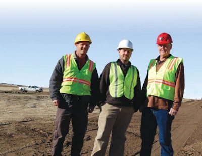 “Both of the boys have a real sense of business,” says Lloyd Ward with Black Meadow Construction, Chester, New York. Pictured with their father Alan (right), Brian (center) serves on the Pueblo planning commission and Alan II (left) is a LEED accredited professional.