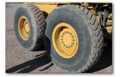 Miller determined the rear wheels on our inspection machine had about 50 percent of tread remaining.