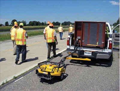 In Virginia, a Findlay Irvine grip tester is used to measure continuous skid resistance measurements along the left wheel path of the travel lane of the test sections.
