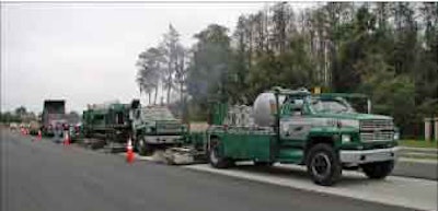 Driving surface is placed immediately behind HIR heater-scarifying process.