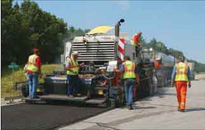 In Mason County, Ill., Highway 15 is CIP-recycled to a depth of 3 to 4 in., depending on depth of existing asphalt.