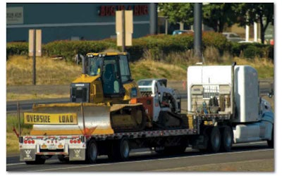 Multiple machines can be moved on one trailer. Pay careful attention to weight distribution over the axles.
