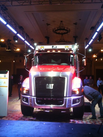 Caterpillar unveiled the CT660 vocational truck on March 20, 2011 at a pre-CONEXPO-CON/AGG 2011 special event