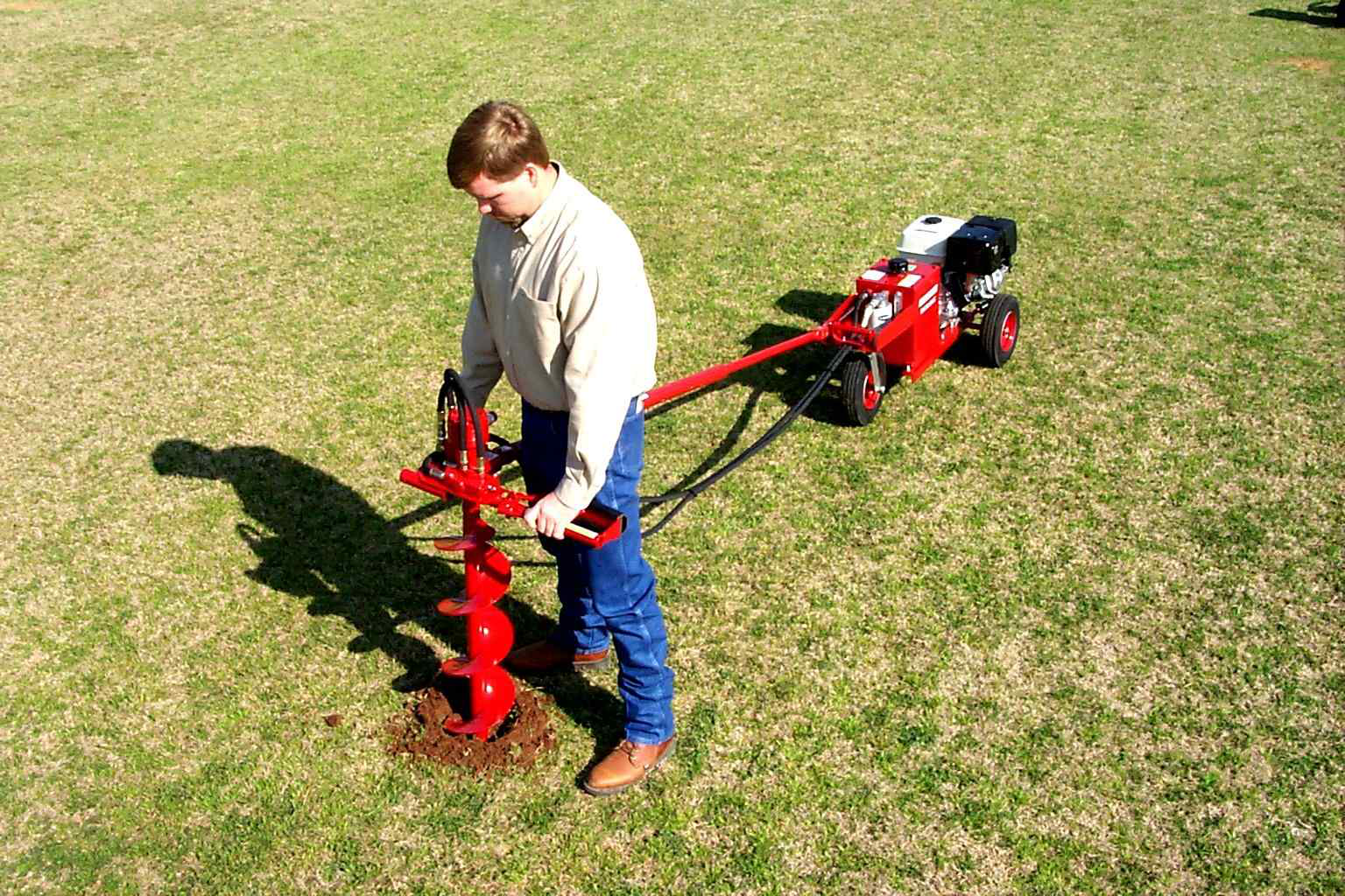 Little Beaver hydraulic earth drill