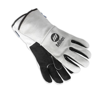 The new industrial glove line from Miller Electric Mfg. Co. is designed for harsh welding applications, such as heavy manufacturing and construction