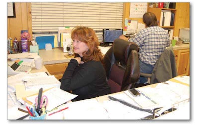 Office manager Shelby Chassell assists with bids and proposals, and processes subcontracts, change orders, etc. She also guides new subs through required paperwork.