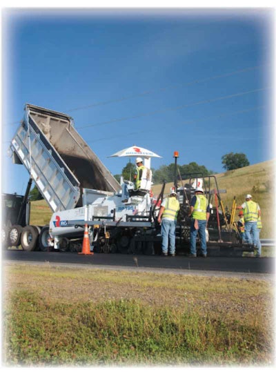Roadtec asphalt pavers, including the 225-horsepower tracked RP-195 model, boast sturdy frames that start with a 2-inch-thick front cross member, joined to two continuous side sheets that run the entire length of the machine and then wrap around to make up the rear. The side sheets are also connected by numerous cross members throughout the length of the paver.
