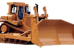 When this Cat D8L was brought in (left picture), it had more than 25,000 hours after being used by a utility company to work their coal stockpile. (The ROPS was removed for transportation purposes.) At right, the rebuilt machine prior to shipping.
