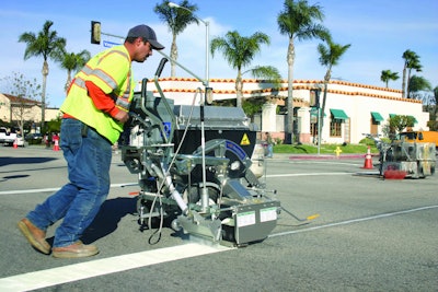 Graco ThermoLazer ProMelt System being used in an application