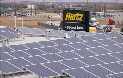 The HERC facility in Commerce City, Colorado recently completed the installation of solar panels as part of Hertz’s solar energy program expansion. This location is one of the 16 that will be completed before the end of the year.