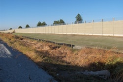 Windsor Essex Soundwall at a distance