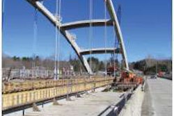 The new Norridgewock bridge in Maine is the first modern concrete tied-arch bridge built on the East Coast in 50 years.