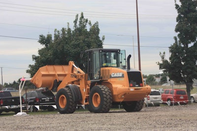 Equipment operators compete at the Case Triple Threat Rodeo 2011 at McCann Industries in Bolingbrook, IL