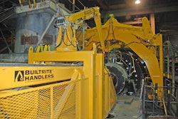 Rod Mill Liner Handlers from Builtrite Handlers & Attachments’ Northshore Manufacturing Mill Liner and work platform