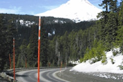 Snow Poles On Mt Hood