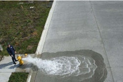 The City of Longview, Wash. tests permeability on Ohio Street.