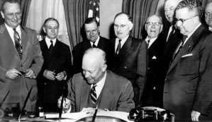 Eisenhower Signing