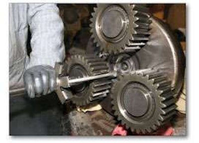 Some gears are practically indestructible, so these are carefully inspected and replaced only if necessary.