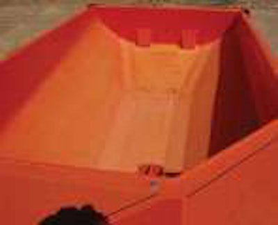 A steeply sloped bed lowers the center of gravity and eliminates the need for fat tires.