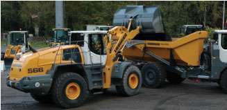 The Tier 4 Interim L 566 teams up with the recently introduced TA 230 articulated dump truck.