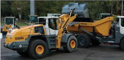 The Tier 4 Interim L 566 teams up with the recently introduced TA 230 articulated dump truck.