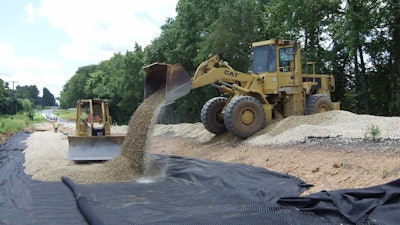 Highway contractor D.L. Lennon ran into trouble with a section of the road, which was constantly receiving water from what was assumed to be an underground spring. A rain event had not been experienced in the area for multiple=