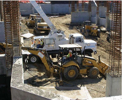 The Sierra Vista Regional Medical Center parking structure called for excavating a city block 24 feet down.