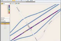 Intelligent Compaction data may be viewed using overall project view, here viewed using Veda Software.