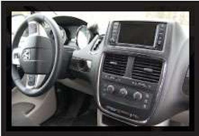 The backup camera on the console is a good idea if you choose the solid panels over rear and side windows.