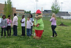 “We Dig Schools” program participants received a visit from Okie, the Call Okie gopher mascot, as part of the pipeline safety program