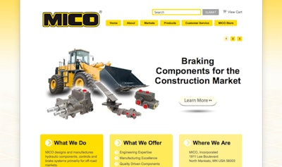 MICO’s website allows users to search for information and download literature about select products.
