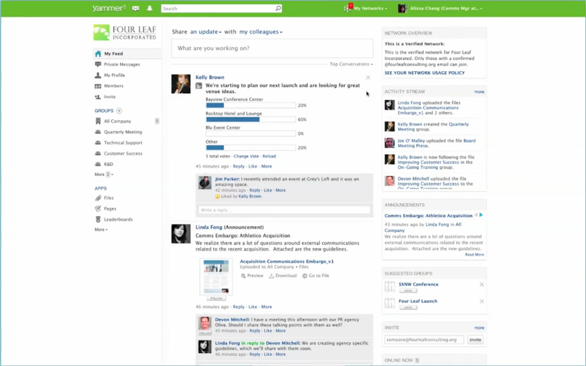 Microsoft Acquires Yammer A Social Network For Businesses Equipment World