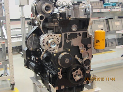 JCB engine prior to installing Tier 4 Interim hardware.