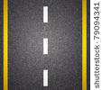 Stock Photo Asphalt Road Texture With Yellow Stripe 790943411
