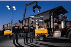 Agoglia (center) and his crew, Andy Nissley, left, and Tim Wolkowicz, right.