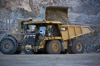 Caterpillar 775G rigid frame haul truck